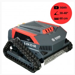 BLUEBIRD E-FM 23-60 akkumulátros rádió vezérelt magasgazvágó 3000 W, 60 cm m.szélesség, 47 m/min