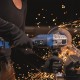 Scheppach akkus sarokcsiszoló indukciós motorral, 125 mm - IXES 20 V (akku és töltő nélkül)