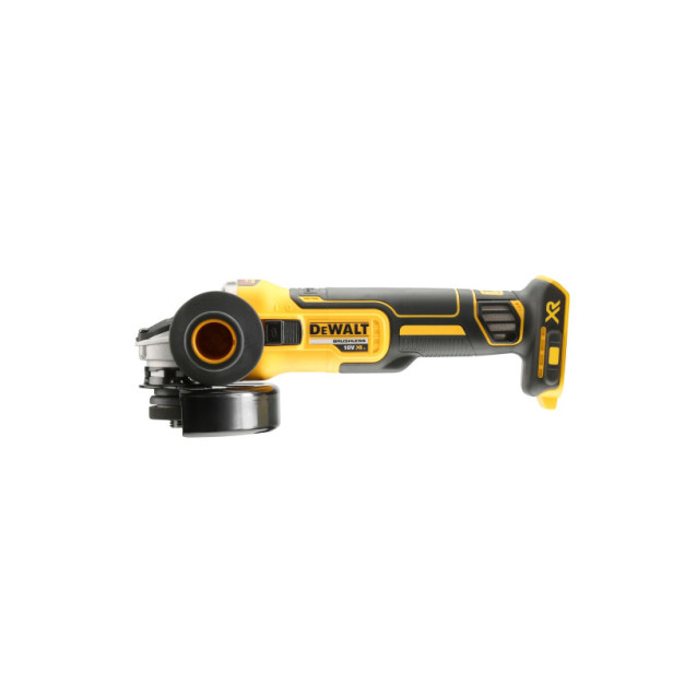DEWALT Akkus sarokcsiszoló 125 mm 18 V szénkefe nélküli (Akku + töltő nélkül) DCG405N