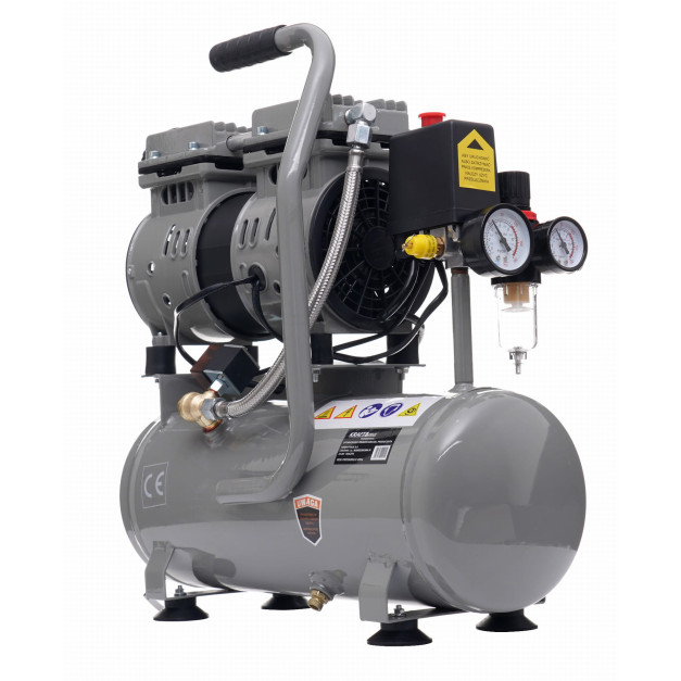Kraft&Dele olajmentes kompresszor, 9 literes, 550 W, 8 bar