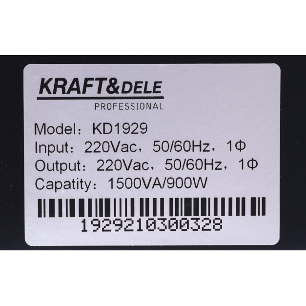 Kraft&Dele szünetmentes tápegység UPS 1500VA LCD