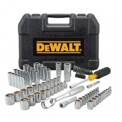 DEWALT Dugókulcs készlet 84 részes rövid/hosszú, metrikus/colos 1/4" + 3/8"