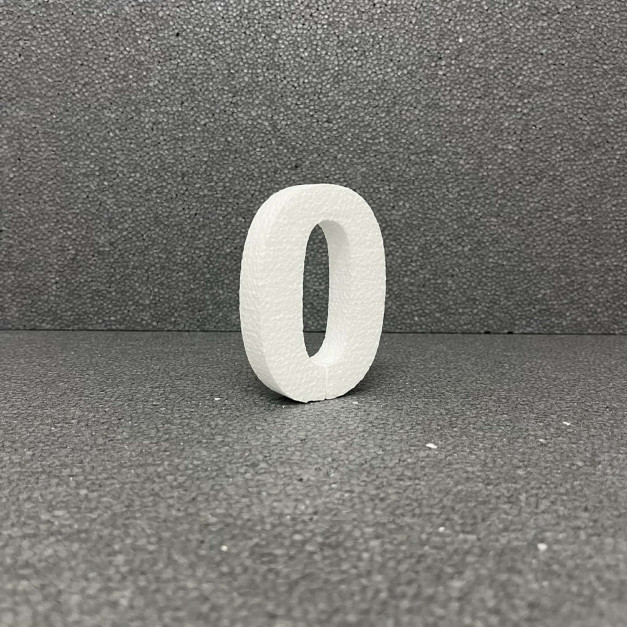 Polisztirol 3D 0 szám, 11 cm 
