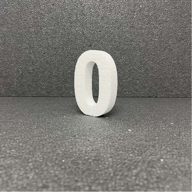 Polisztirol 3D 0 szám, 11 cm 