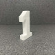 Polisztirol 3D 1-es szám, 11 cm 