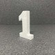 Polisztirol 3D 1-es szám, 11 cm 
