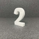 Polisztirol 3D 2-es szám, 11 cm 