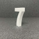 Polisztirol 3D 7-es szám, 11 cm 