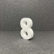 Polisztirol 3D 8-as szám, 11 cm 