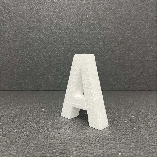Polisztirol 3D A betű, 11 cm  
