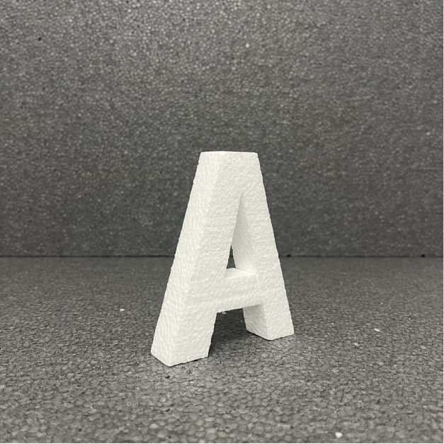 Polisztirol 3D A betű, 11 cm  