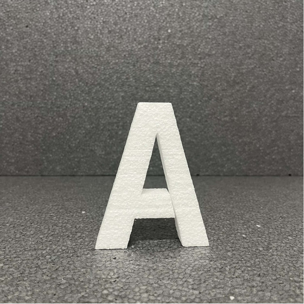Polisztirol 3D A betű, 11 cm  