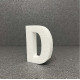 Polisztirol 3D D betű, 11 cm 