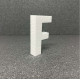 Polisztirol 3D F betű, 11 cm 