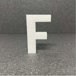 Polisztirol 3D F betű, 11 cm 