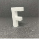 Polisztirol 3D F betű, 11 cm 
