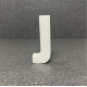 Polisztirol 3D J betű, 11 cm 