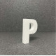 Polisztirol 3D P betű, 11 cm 