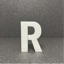 Polisztirol 3D R betű, 11 cm 