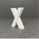 Polisztirol 3D X betű, 11 cm
