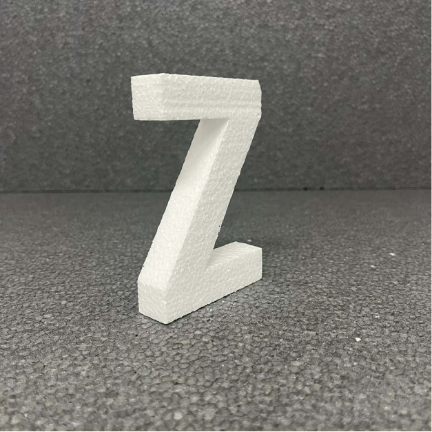 Polisztirol 3D Z betű, 11 cm 