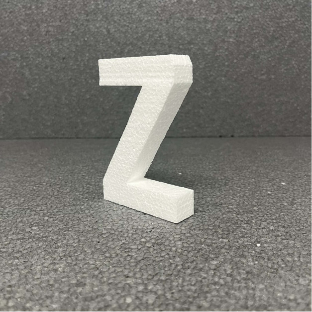 Polisztirol 3D Z betű, 11 cm 