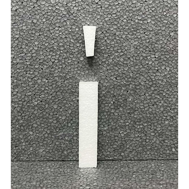 Polisztirol 3D Í betű, 11 cm 