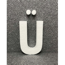 Polisztirol 3D Ü betű, 11 cm 