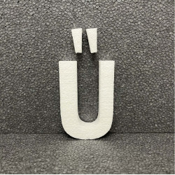 Polisztirol 3D Ű betű, 11 cm 