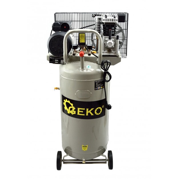 Geko 100 literes olajos álló kompresszor 390 l/perc, 8 bar, 230V