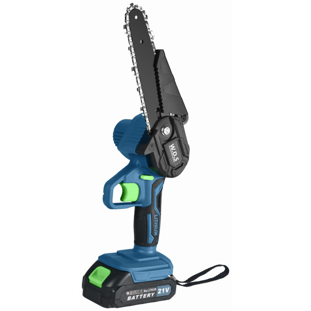 Kraft&Dele mini akkus láncfűrész szett 6", 21 V, töltővel és 2 db akkuval
