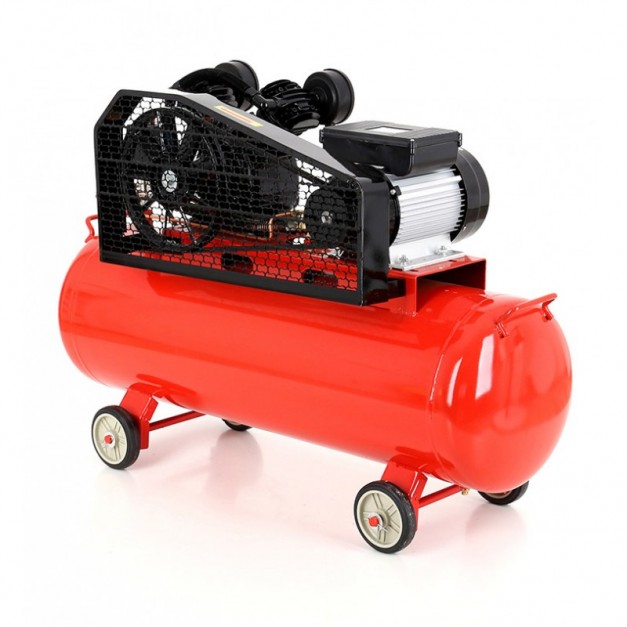 Kraft&Dele 100 L-es 2 hengeres olajos kompresszor 8bar, 480L/min, 230V