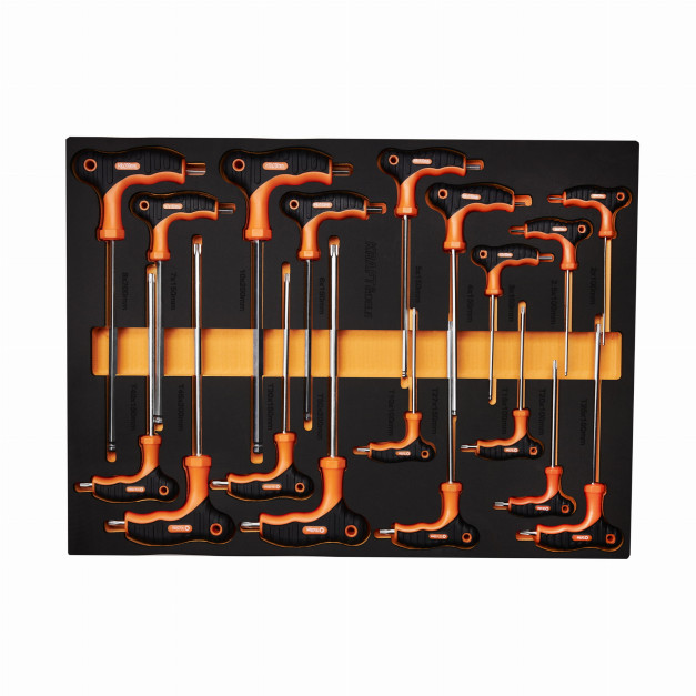 Kraft&Dele 258 részes, 7 fiókos szerszámoskocsi, 780x980 mm 