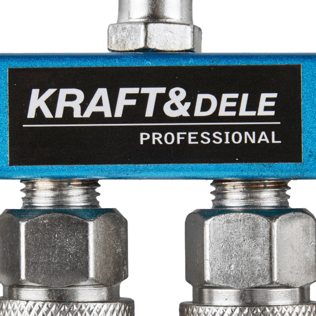 Kraft&Dele Pneumatikus gyorscsatlakozó 4 kimenettel, 1/4"