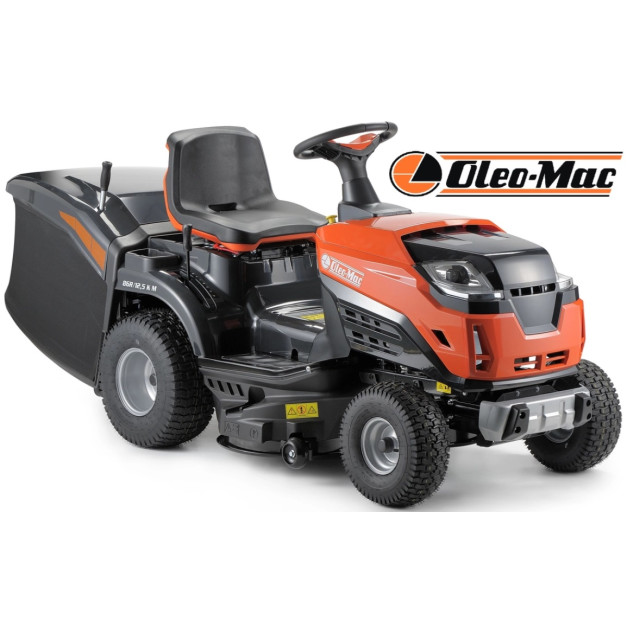 Oleo-Mac OM 86 R/12.5 KM benzines, fűgyűjtős fűnyíró traktor, 413 cm³, 86 cm vágássz. 