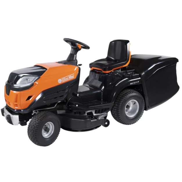 Oleo-Mac OM 86 R/12.5 KM benzines, fűgyűjtős fűnyíró traktor, 413 cm³, 86 cm vágássz. 