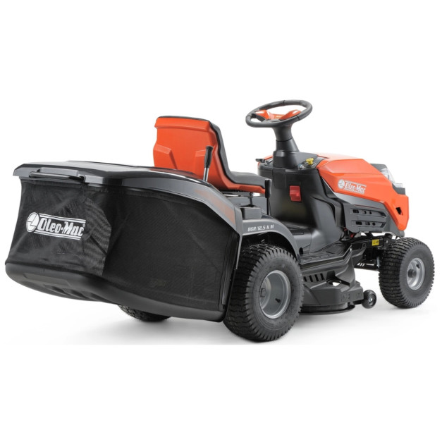 Oleo-Mac OM 86 R/12.5 KM benzines, fűgyűjtős fűnyíró traktor, 413 cm³, 86 cm vágássz. 