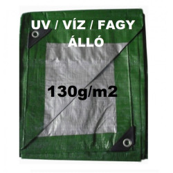 Vízálló , UV és fagyálló takaróponyva 130g/m2 , 2x6 m