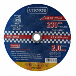 ENCORE Vágókorong 230 x 2,0 x 22,23 INOX