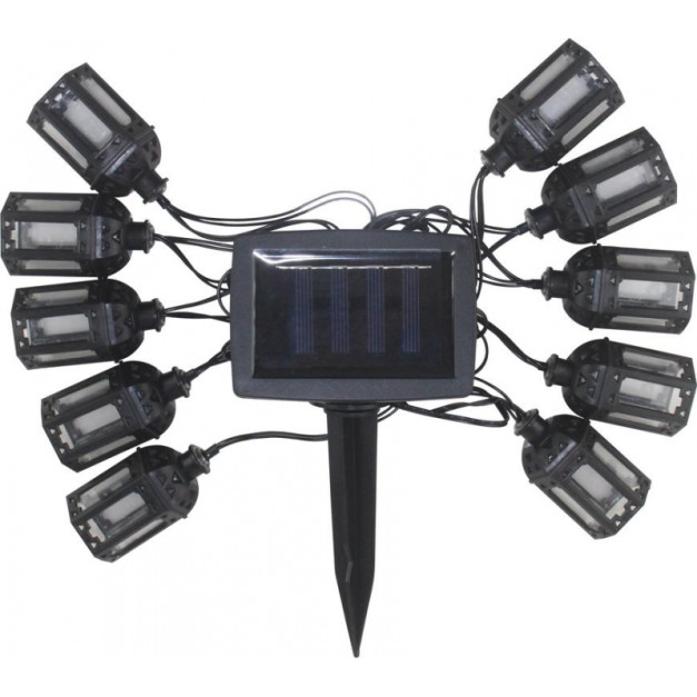 Strend Pro kerti napelemes fényfűzér, 10x LED, 1,8+2 m