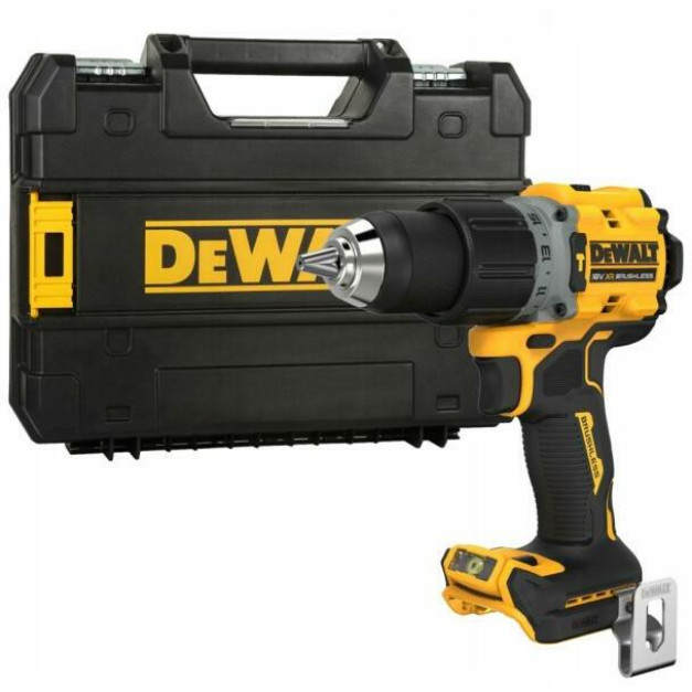 DEWALT 18V-os akkus fúrócsavarozó géptest 90Nm, szénkefe nélküli kofferben