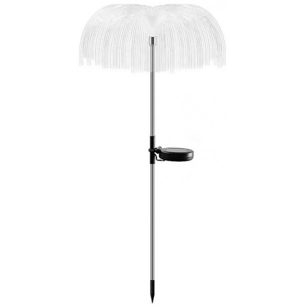 STR Garden Meduse napelemes, száloptikás, színváltós lámpa, 75 cm