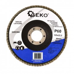 Geko lamellás csiszoló korong 125x22mm P60