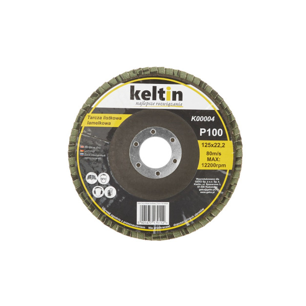 Keltin lamellás csiszoló korong 125mm P100