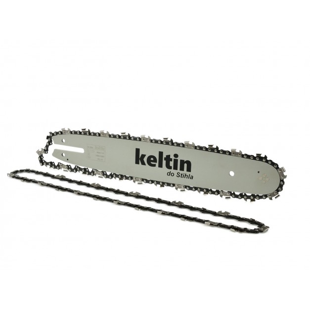 Keltin láncfűrész láncvezető 14", 50 szem, 1,3mm, 3/8", 35 cm + 2 db lánc