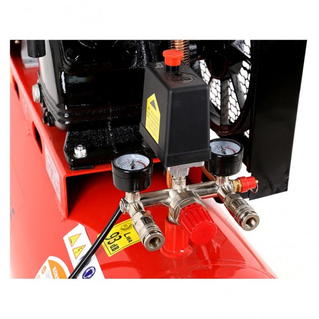 Kraft&Dele 100 L-es 2 hengeres olajos kompresszor 8bar, 480L/min, 230V