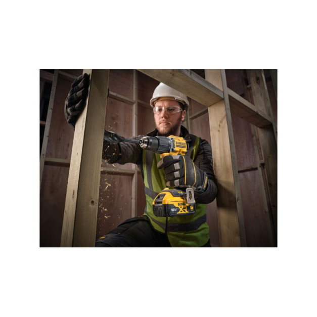 DEWALT Akkus ütvefúró-csavarozó kompakt 18 V szénkefe nélküli 74Nm (akku + töltő nélkül)