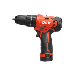 DCK Akkus ütvefúró-csavarozó 35 Nm szénkefe nélküli 12 V (2 x 2,0 Ah akku + töltő)