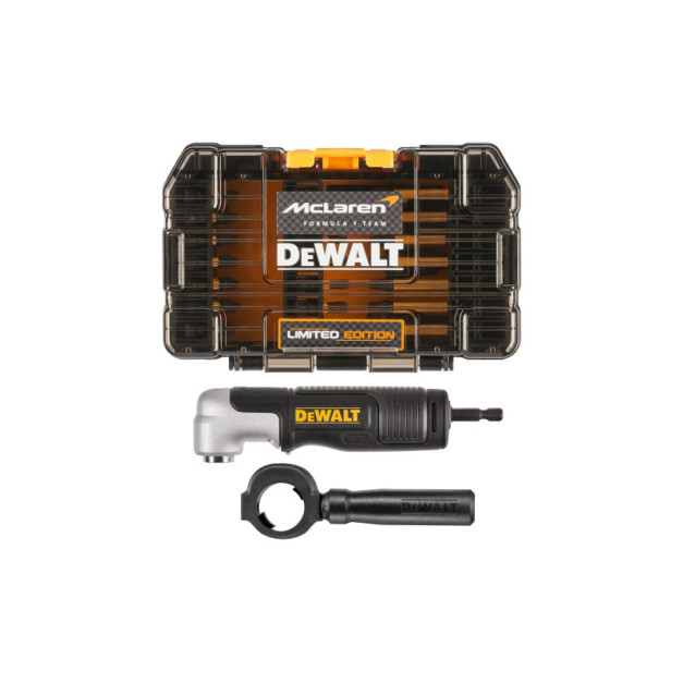 DEWALT/McLaren Bithegy készlet 33 részes sarokcsavarozó adapterrel