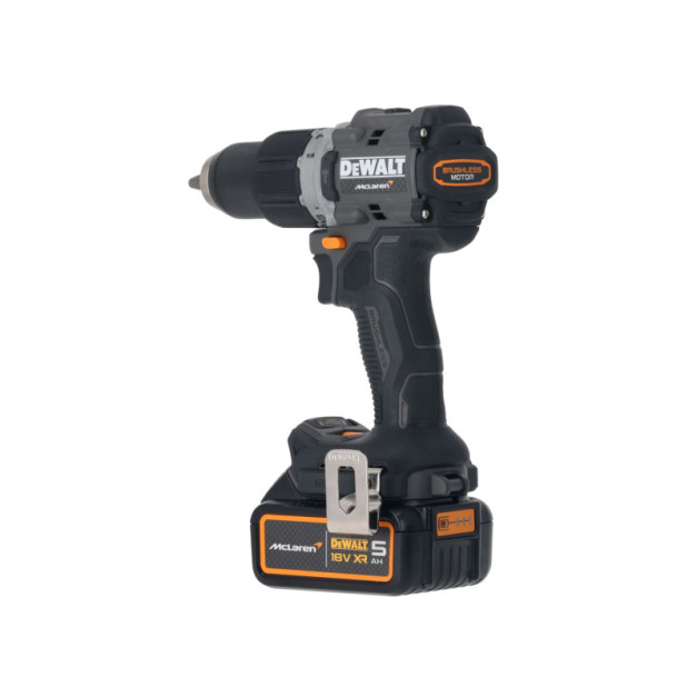 DEWALT/McLaren Akkus ütvefúró-csavarozó 18 V 90Nm (2 x 5,0 Ah akku + töltő + TSTAK)
